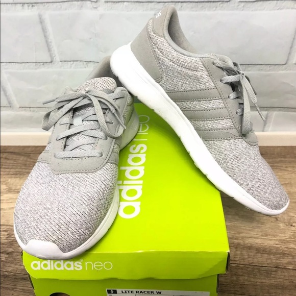 adidas neo lite racer triple white